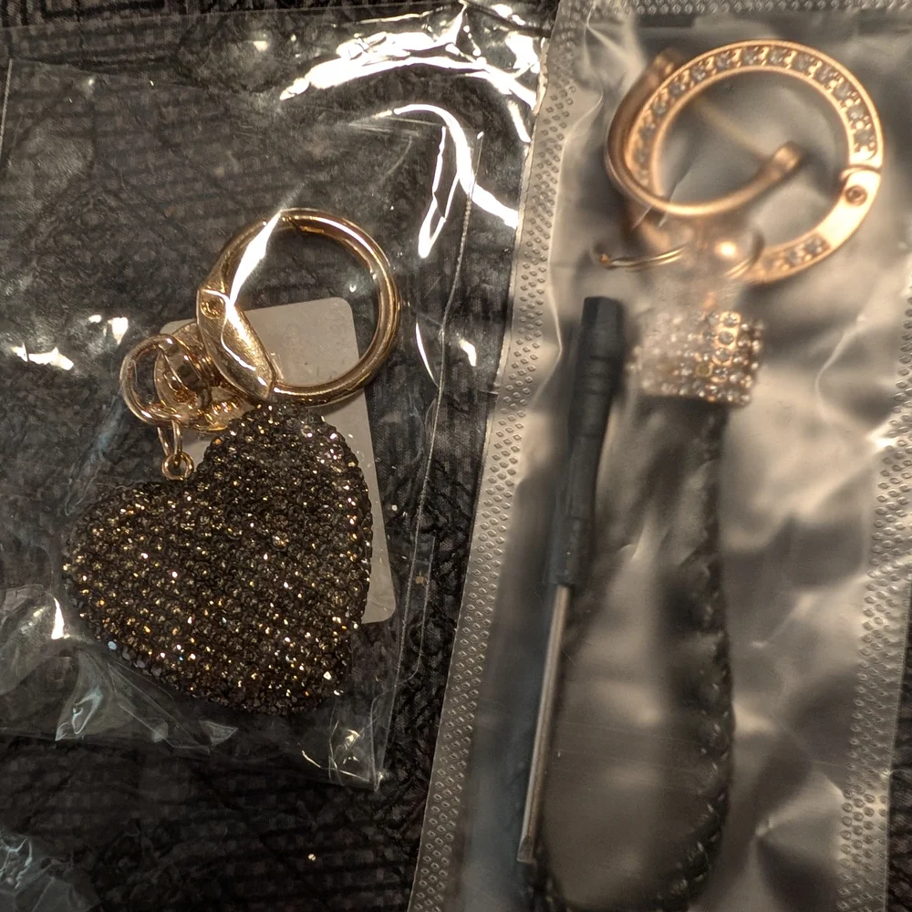 Crystal Heart Keychain NEW